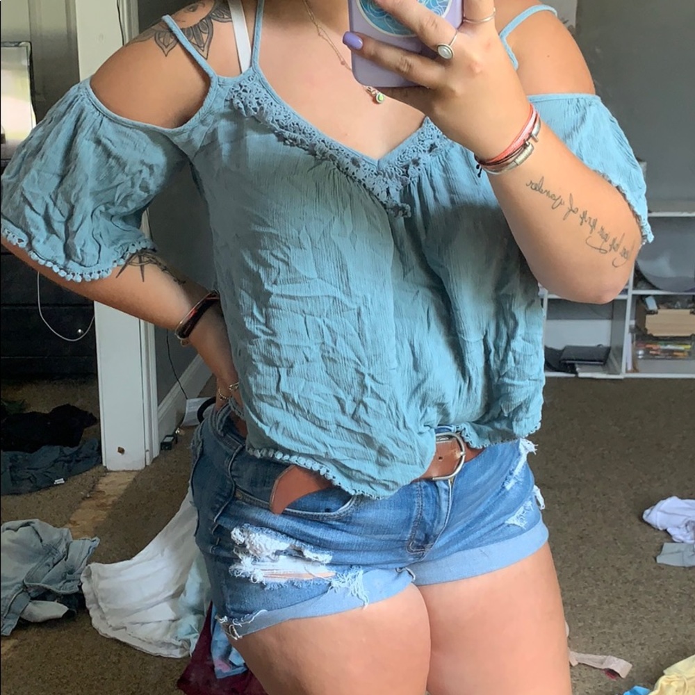Teal Charlotte Russe Shirt